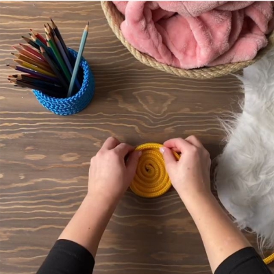 Jak vyrobit košík z lan